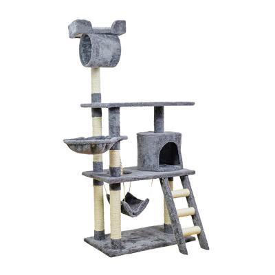 China Wholesale Multilevel Timber Cat Tree Tower from China Viable Factory for sale