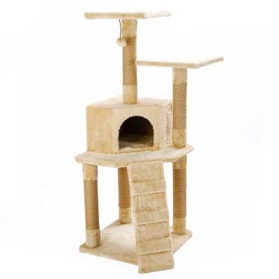 China New Type Sustainable Durable MDF Cat Tree House Tower Material Luxury for sale