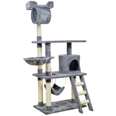 China Wholesale Multilevel Timber Cat Tree Tower from China Viable Factory for sale