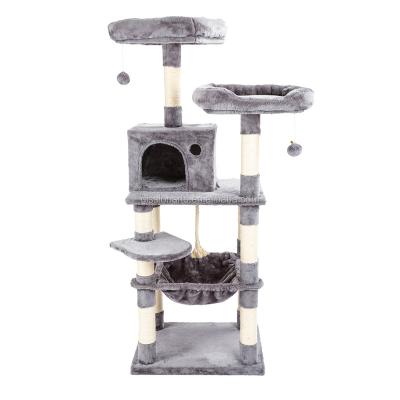 China Sustainable Luxury Plush Particleboard Cat Treehouse Cat Ride Pet Toys for sale