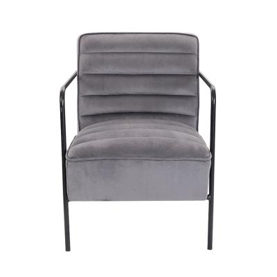 China Sitting interior contains a spring pack that does not deform Free Sample Gray Single Seat Relax Lounge Sofa Easy Chair For Home Modern Ametabolic Office for sale