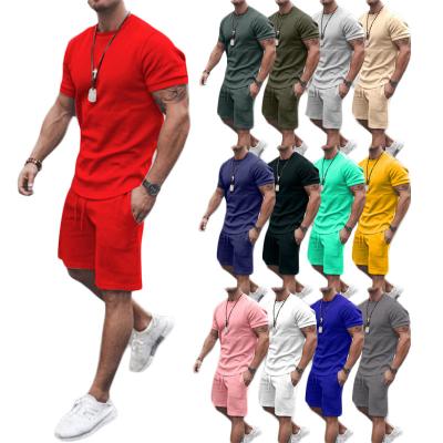 China Breathable Custom Tracksuit Shorts Sets Mens Designer Simple Running Unisex Sweatsuit Polyester Jogging Sportswear for sale