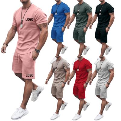 China Wholesale Slim Fit Mens Vintage Tracksuit Shirt Breathable Shorts Sweat Suits Cotton Private Label Unisex Sweatsuits With Logo for sale