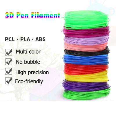 China For 3d Printer Pen High Quality 3d Printing Pen Pla Filament 5 Meters 20 Colors for sale