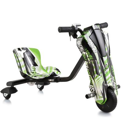 China Front Alloy Rear PU 2022 New Design 3 Wheel 6.5inch 36V 150W Motorized 3 Speed ​​Kids Mini Electric Drift Scooter for sale