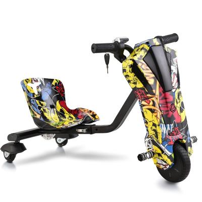 China Front Alloy Rear PU Factory Outlet 3 Wheel 6.5 Inch Mini Electric Kids Drift Scooter 36V With Bluetooth Music for sale