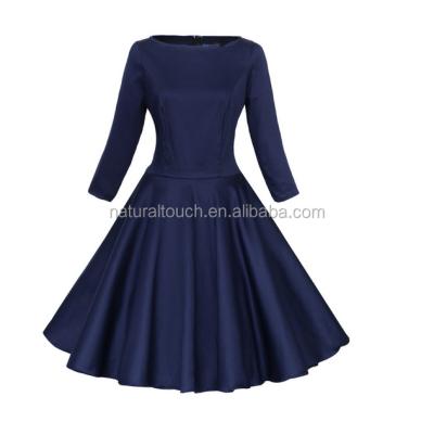 China Anti-Static Women Classic 1950s 3/4 Sleeve Vintage Rockabilly Swing Dress/Dress Dress/Party Dress for sale