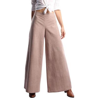 China Anti-Static Women Fall Palazzo Wide Leg Pants Casual Organic Cotton Pants for sale