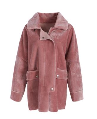 China Windproof Women's Casual Zipper Turn Down Collar 100% Polyester Women Winter Coat for sale