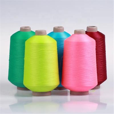 China 150D/36F/1 Hank dyed 100% polyester stretch yarn for socks knitting for sale