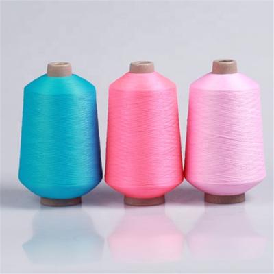 China Dope dyed spun polyester yarn 75 36 dty polyester yarn sock knitting yarn for sale