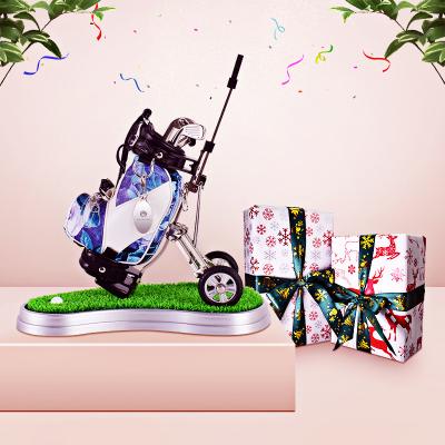 China Deluxe Miniature Golf Course Artwork Golf Bag Pen Holder Manufacturer for sale