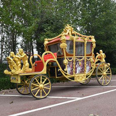 China Wedding Golden Carriage with Royal Status 8 Horse Draw Carriage for sale