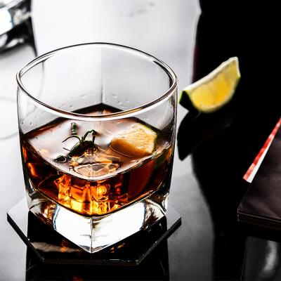 China Thicken 6 Pcs Clear Round Glass 250ml High Quality Thickening Whiskey Cup Glass Set for sale