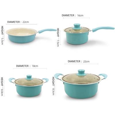 China HOT SALE viable 13 in 1 household pot set kitchen multifunctional pot nonstick cookware set for sale