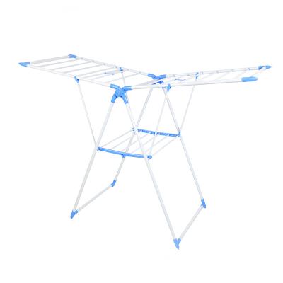 China Butterfly Minimalist Standing Type Folding Hanger - Shaped Multifunctional Iron Laundry Drying Rack for sale