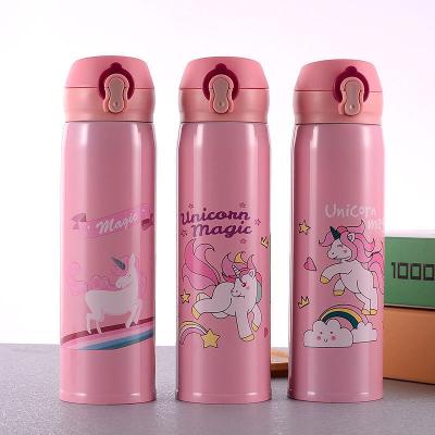 China Stainless Steel 500ml Creative Children's Cartoon Water Cup Sustainable Vacuum Cup for sale