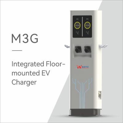 China EV Socket Charging Station LCD Display EV Charger SAE j1772 Chargers Car Charger with M3G332 Cable for sale