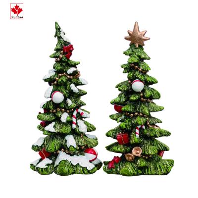 China Cheap Custom Resin Christmas Tree For Christmas Gift Holiday Decoration for sale