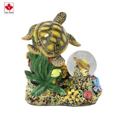 China Europe Souvenirs of Turtle Globes Resin Ocean Animal Globes for sale