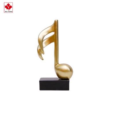 China Europe Souvenir Wholesale Custom Resin Music Notation Creative Piano Trophy for sale