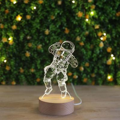 China Modern 3D Movie Pattern Illusion Led Light Acrylic Base Lamps OEM Night Light for sale