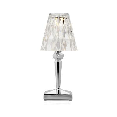 China Modern European Style Touch Screen Rechargeable Crystal Acrylic Table Lamp Switch for sale