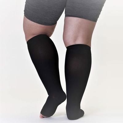 China Plus Size 3XL/4XL/5XL/6XL/7XL Breathable Big Vein Tube Stockings, Wholesale Custom Compression Plus Size Stockings Compression Sock for sale