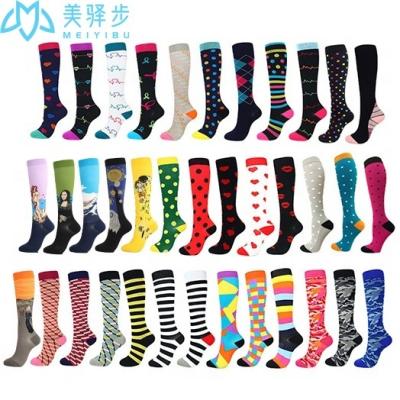 China Men Women Compression Socks Sustainable Fit For Sports Compression Socks For Anti Fatigue Pain Relief Knee Prevent Compression Socks for sale