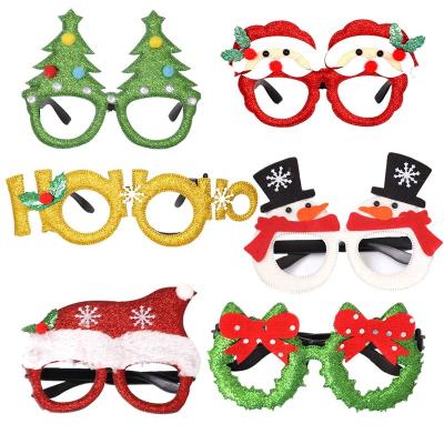 China Christmas Gift Christmas Ornaments Santa Claus Snowman Antlers Christmas Glasses Decoration Adult Gifts Children's Toys for sale