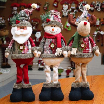 China Christmas Elks Christmas Decorations Dolls Christmas Elk Window Christmas Gift Items Supplies Window Display Holiday Gift for sale