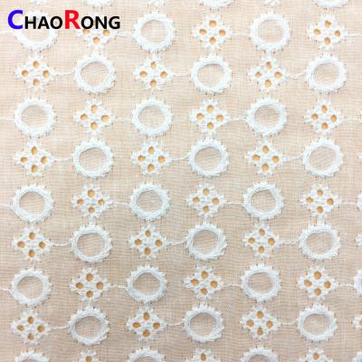 China CRF0461 Round CRF0461 Embroidered Voile Fabric Anti-Static Kid Clothing Soft Cotton for sale