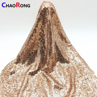 China CRF0339 Velvet Flower Lace Tulle Tablecloths Fabric 3mm Eco - Friendly Yellow Poly Sequin for sale