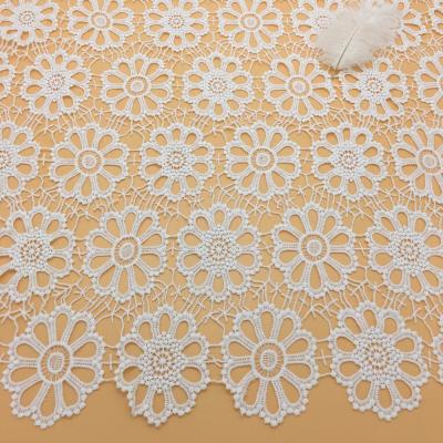 China Memory CRF PY2971-1 China Suppliers White Customize Crocheted Lace Fabrics For Wedding for sale