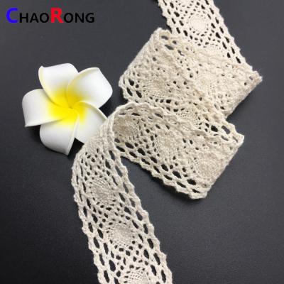 China CRMT003 Viable 3CM 2019 Wholesale Cotton Lace Crochet Lace Trims New ID Lace Designs for sale