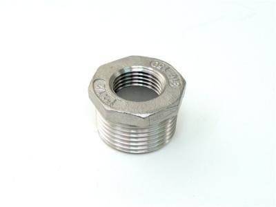 China Anti Corrosion Hexagon Reducing Bushings Threaded Fittings SS304 for sale