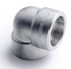 China 90 Elbow Stainless Steel Socket Weld Fitting Forged Pipe Fittings for sale