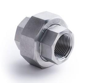 China High Pressure 304 304L Forged Steel Pipe Fittings NPT BSP Threaded Unions for sale