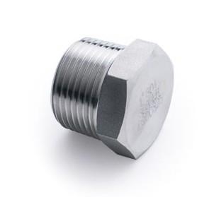 China Socket Weld 316 Stainless Steel Threaded Fittings Hex Head Plug for sale