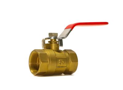 China DN15  BSP Brass Valve Fittings Brass Ball Valve Threaded Stainless Handle for sale