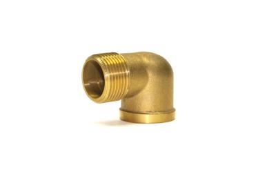 China Casting Male 90 Elbow BSPBrass Fittings Chrome Plated , Nickel Plated for sale