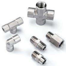 China 1/8” - 1” Instrumentation Pipe Fittings 6000PSI / 10000PSI Double Ferrule Tube Fittings for sale