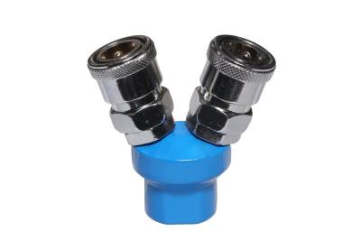 China 2 - Way Pneumatic Quick Coupling Japan Type self locking with Cr plated for sale