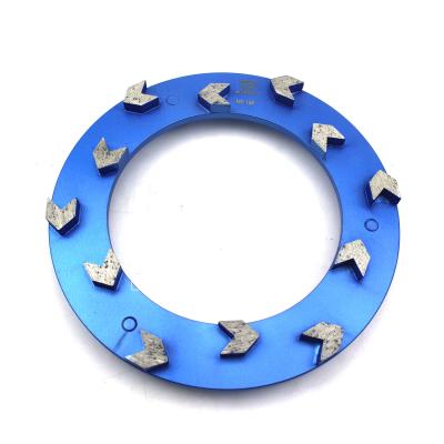 China Concrete 240mm Diamond Grinding Disc With Arrow Segments For Klindex Machine for sale