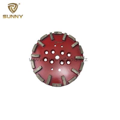 China Good acuity & Top Life 250mm 20 Segment Diamond Grinding Plate For Floor Grinder for sale