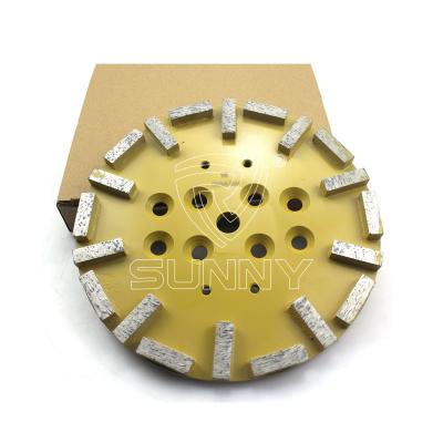 China High Performance Grinding Product 250 Mm 10 Inch Diamond Grinding Plate For Concrete Floor Grinder for sale