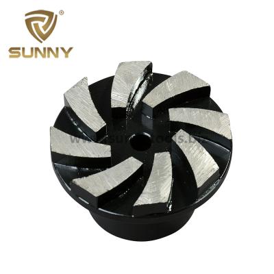 China sharp & Long Lifespan Metal Bond Diamond Plugs Grinding Shoe For Concrete And Stone for sale