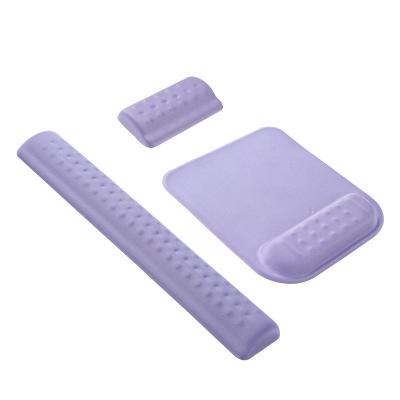 China Other Factory Price Small Wooden Palm Palm Memory Foam Protective Silicone Mold PU Leather Wrist Rest for Keyboard and Mouse for sale