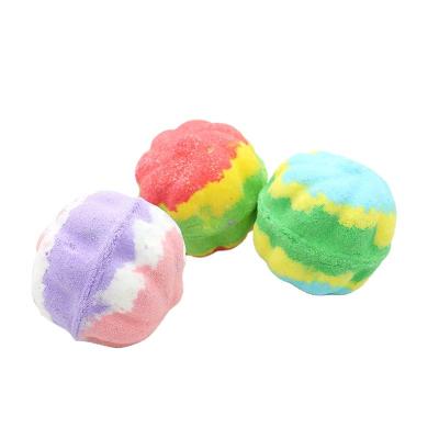 China Luxury Spa Bath Bomb 100g Gem Ball Vegan Herbal Wrapped Fruit Mangosteen Private Label Bath Salt Ball BB12 for sale