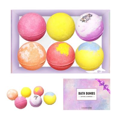 China Custom Bath Cleaning Bombs Private Label Bath Set Organic Vegan Different Essential Oils Bath Bombs Set Gift for sale